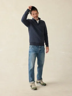 Faherty Brand Epic Quilted Fleece Pullover -