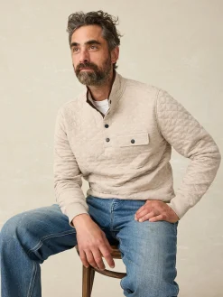 Faherty Brand Epic Quilted Fleece Pullover -