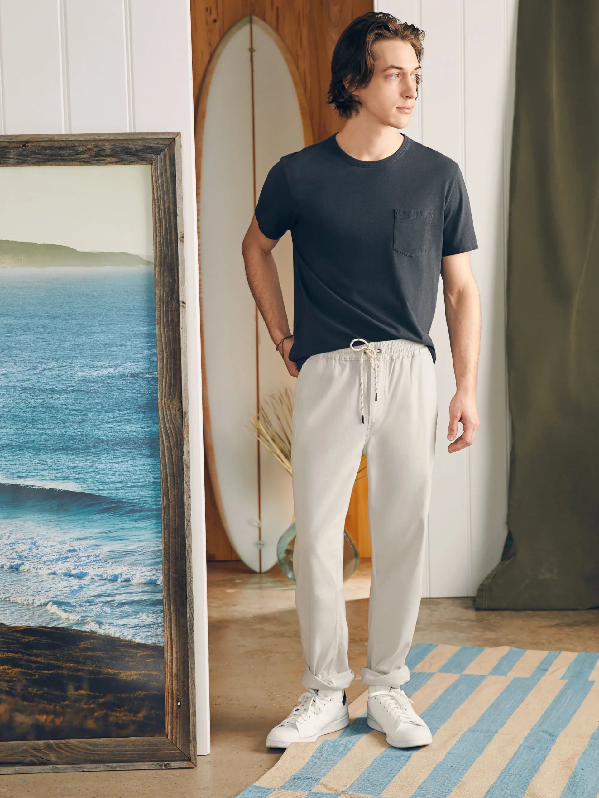 Faherty Brand Essential Drawstring Pant -
