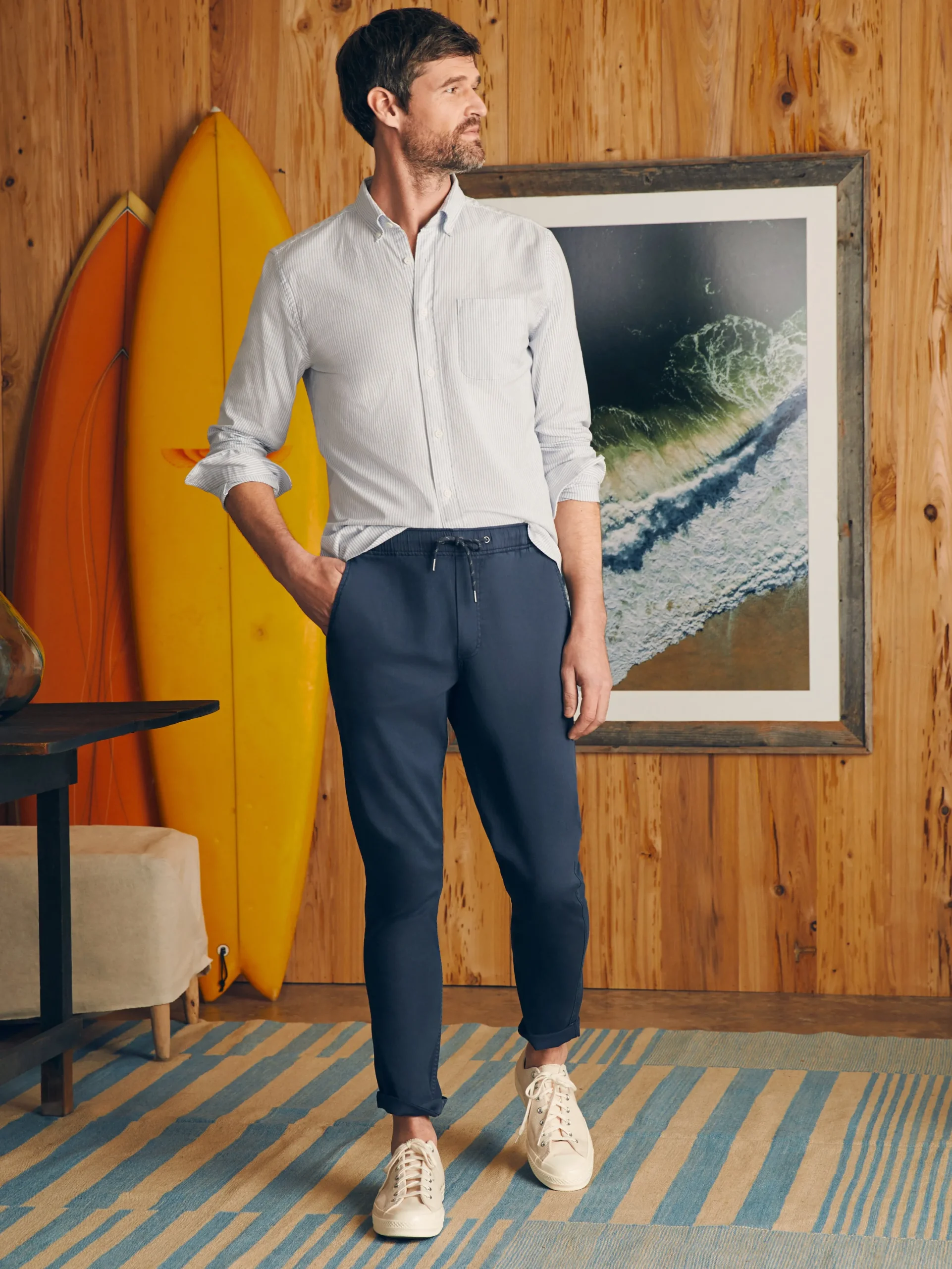 Faherty Brand Essential Drawstring Pant -