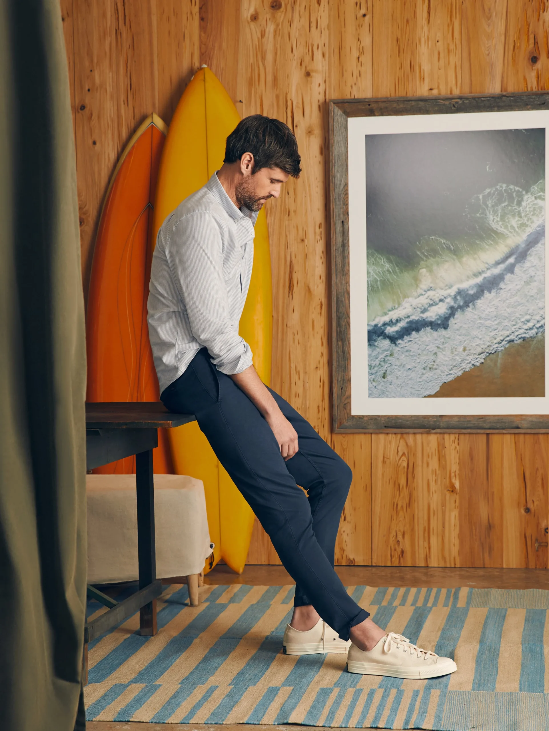 Faherty Brand Essential Drawstring Pant -