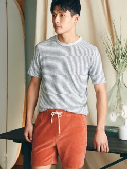 Faherty Brand Essential Italian Knit Cord Short (6" Inseam) -