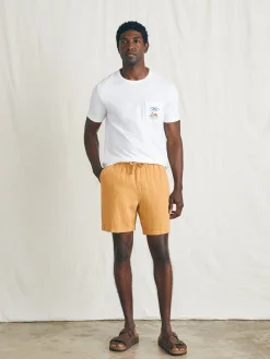 Faherty Brand Essential Linen Short (6.5" Inseam) -