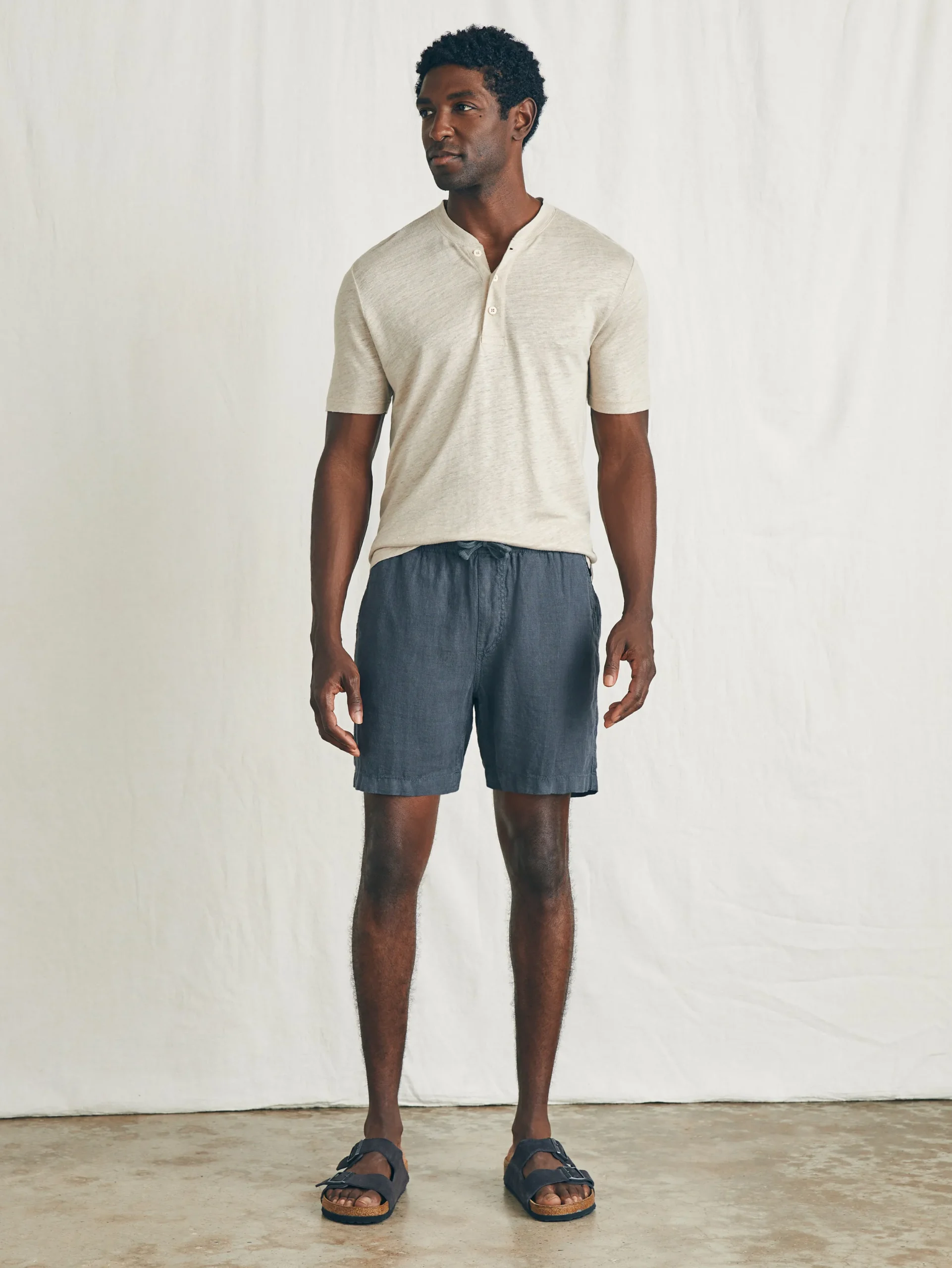 Faherty Brand Essential Linen Short (6.5" Inseam) -