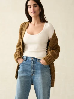 Women Faherty Brand Freestyle Rib Knit Tee -