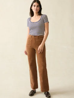 Women Faherty Brand Freestyle Rib Knit Tee -
