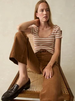 Women Faherty Brand Freestyle Rib Knit Tee -
