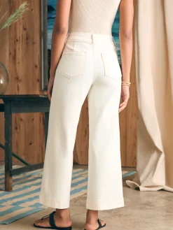 Women Faherty Brand Harbor Crop Jean -