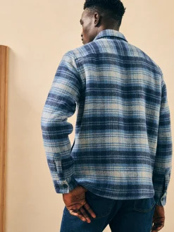 Faherty Brand High Pile Fleece Lined Wool CPO -