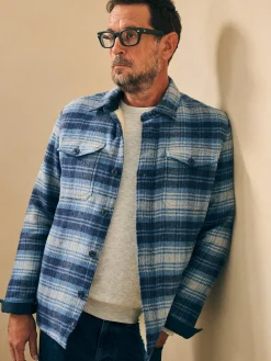 Faherty Brand High Pile Fleece Lined Wool CPO -