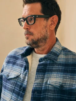 Faherty Brand High Pile Fleece Lined Wool CPO -