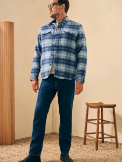Faherty Brand High Pile Fleece Lined Wool CPO -