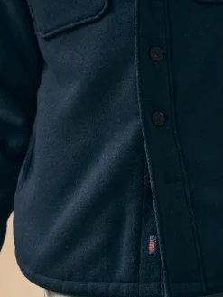 Faherty Brand High Pile Fleece Lined Wool CPO -
