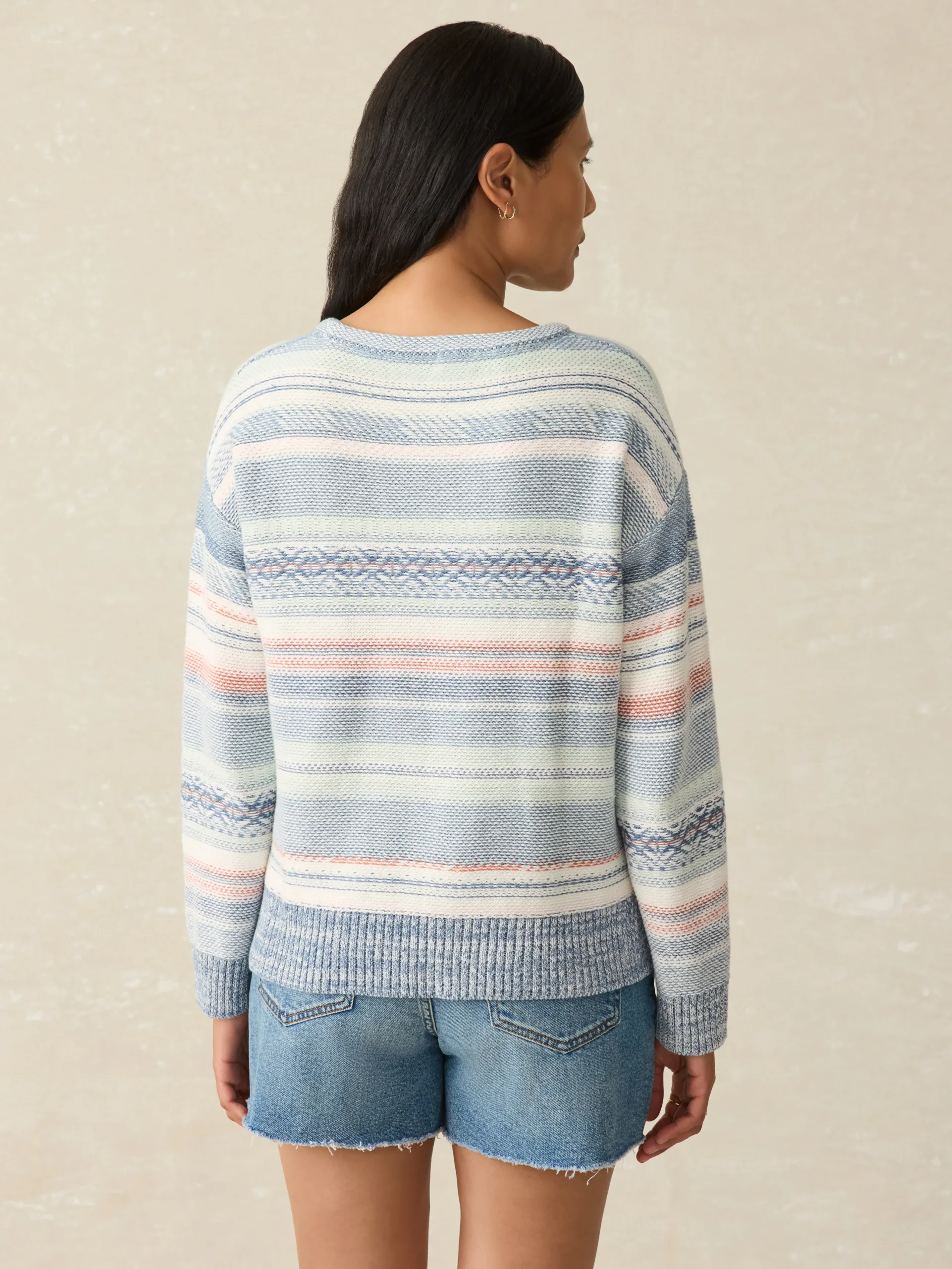 Women Faherty Brand High Tide Sweater -