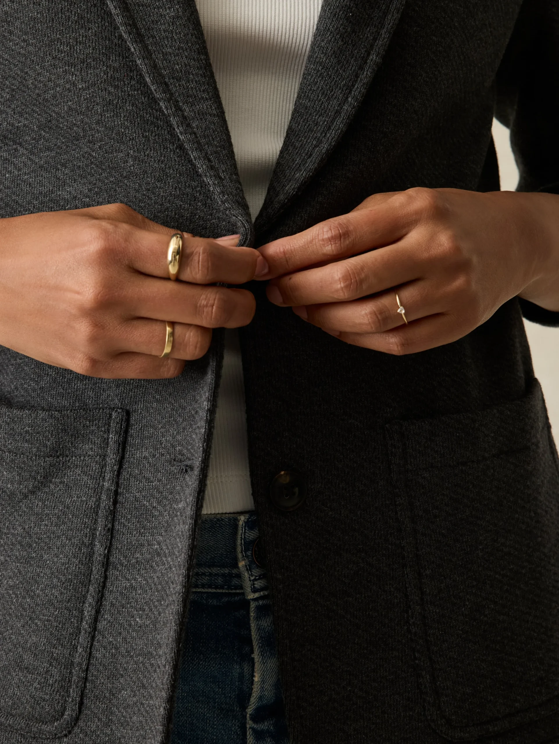 Women Faherty Brand Inlet Knit Blazer -