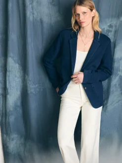 Women Faherty Brand Inlet Knit Blazer -