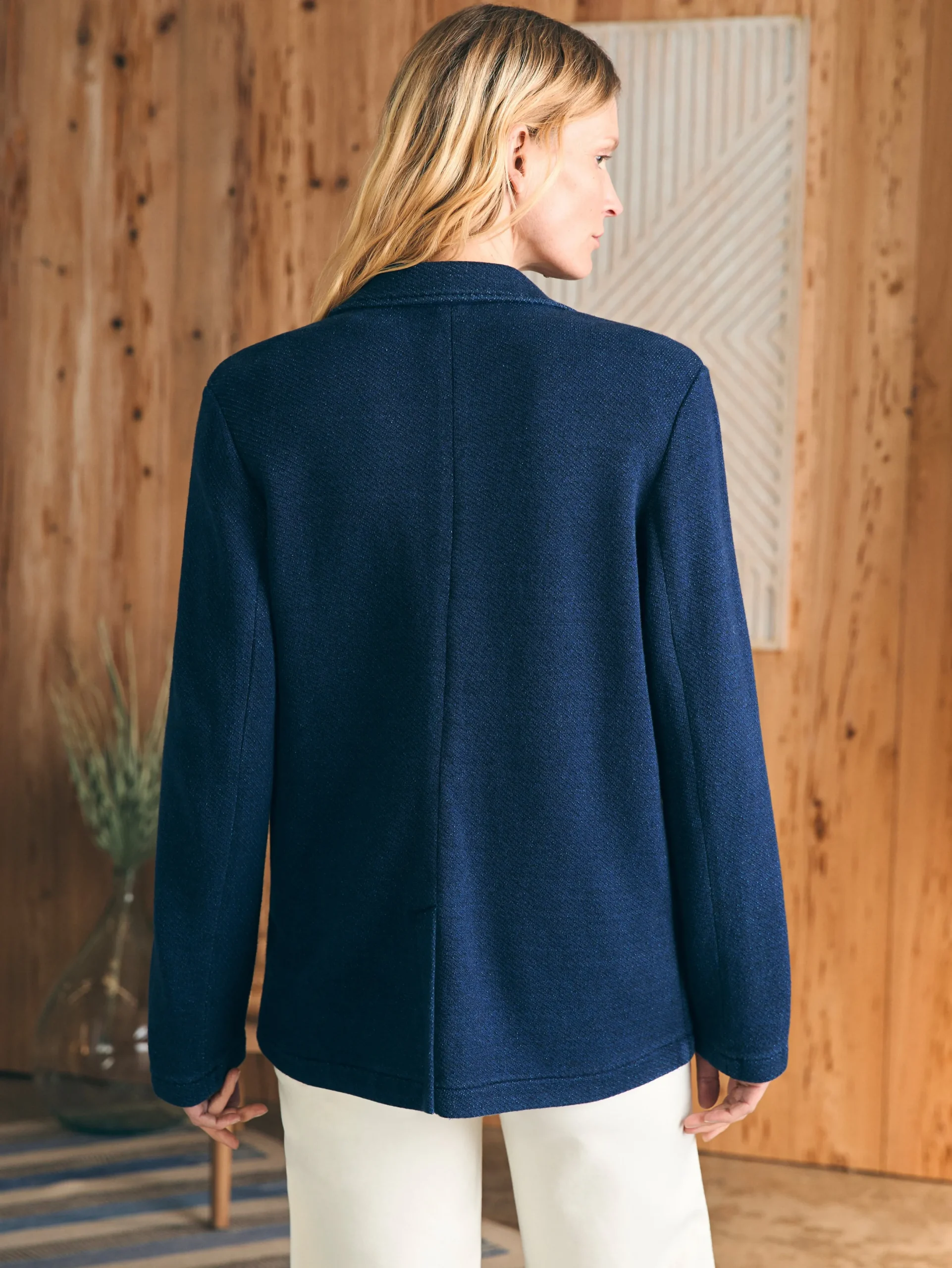 Women Faherty Brand Inlet Knit Blazer -