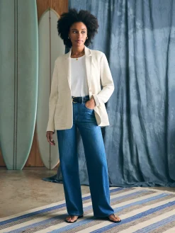 Women Faherty Brand Inlet Knit Blazer -