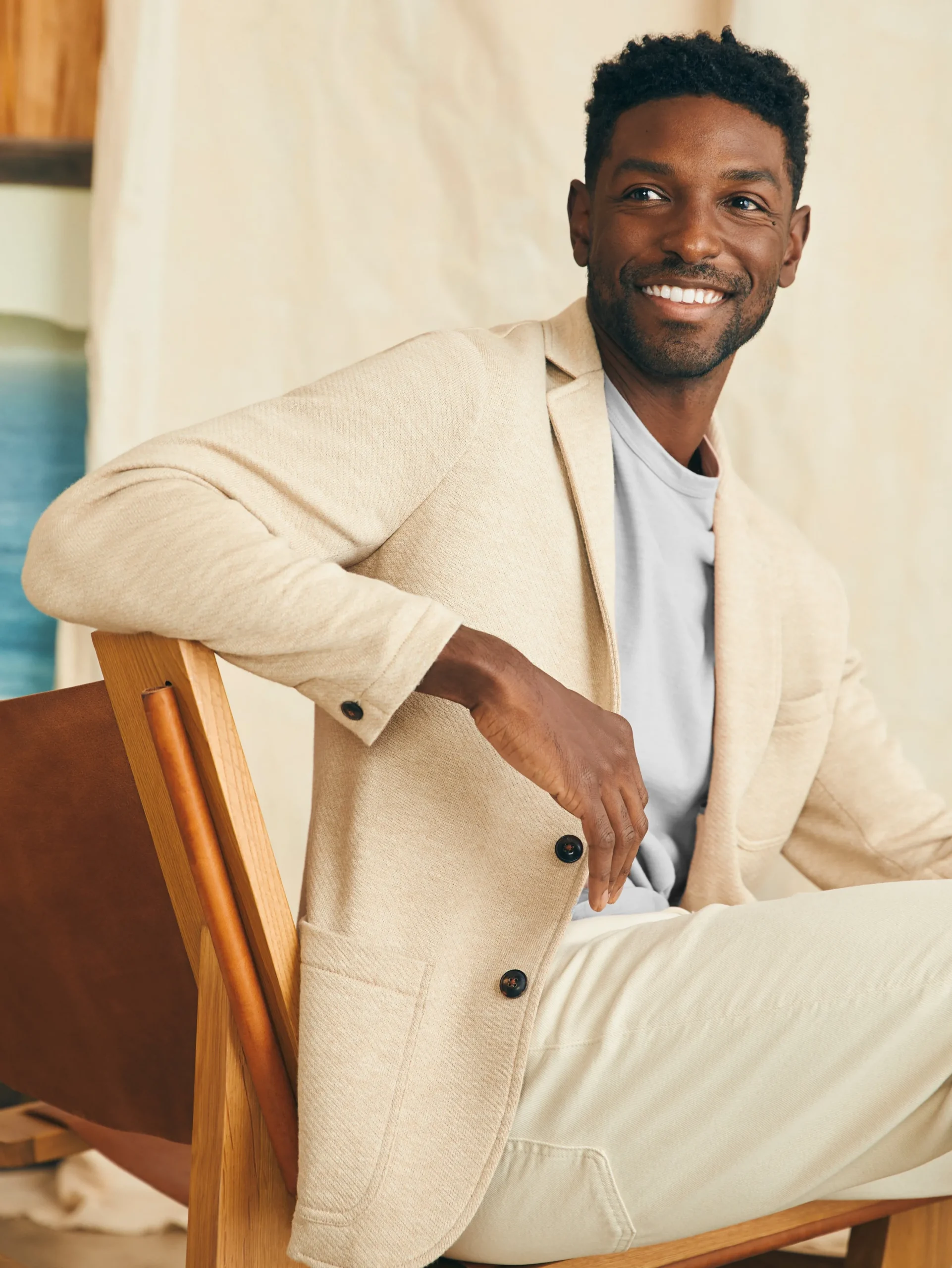 Faherty Brand Inlet Knit Blazer (Short) -
