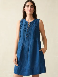 Women Faherty Brand Isha Basketweave Dress -