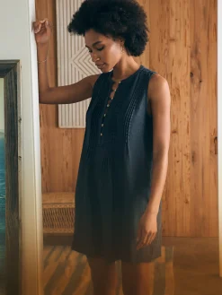Women Faherty Brand Isha Basketweave Dress -