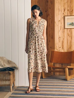 Women Faherty Brand Isha Midi Dress -