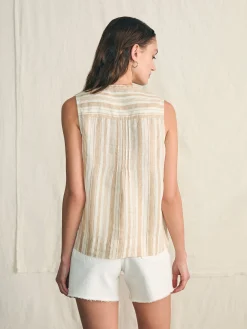 Women Faherty Brand Isha Top -