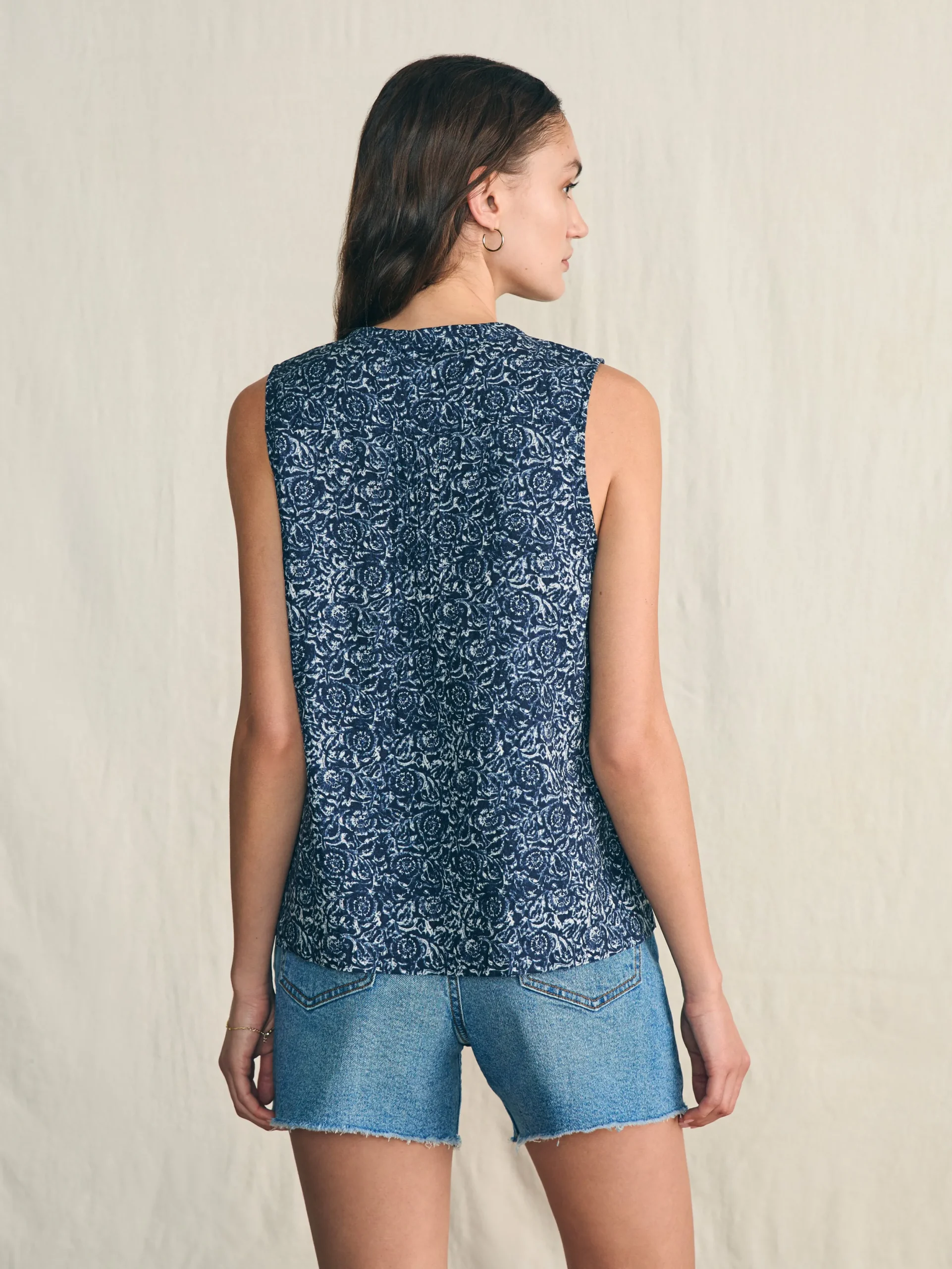 Women Faherty Brand Isha Top -