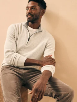 Faherty Brand Jackson Quarter Zip Sweater -