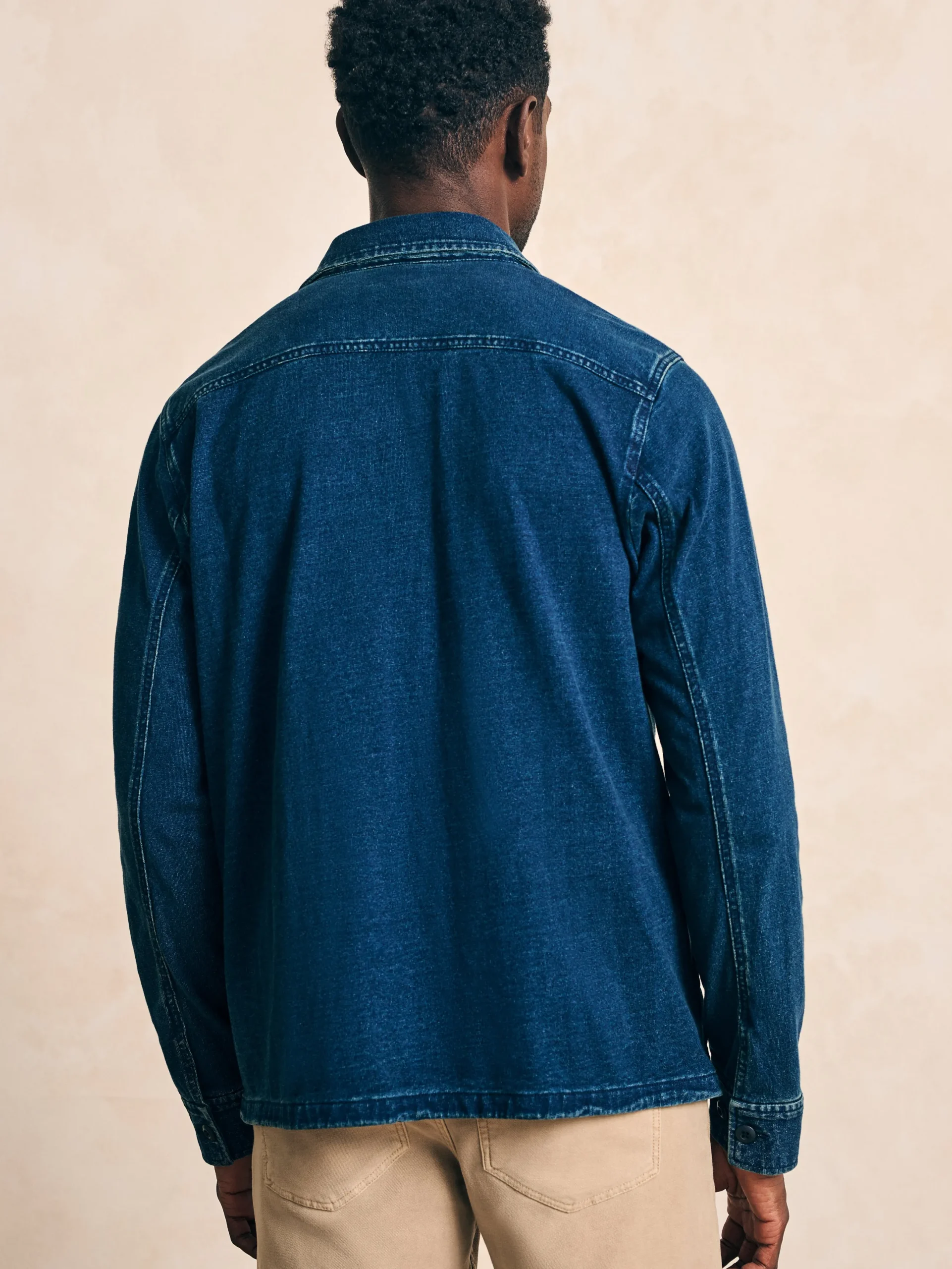 Faherty Brand Jersey Shirt Jacket -
