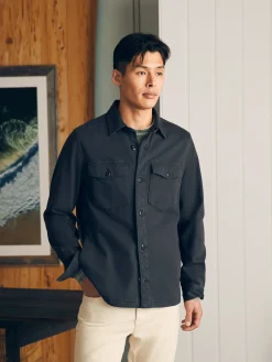 Faherty Brand Jersey Shirt Jacket -