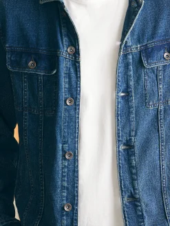 Faherty Brand Jersey Trucker Jacket -