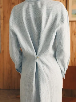 Women Faherty Brand Laguna Linen Midi Dress -