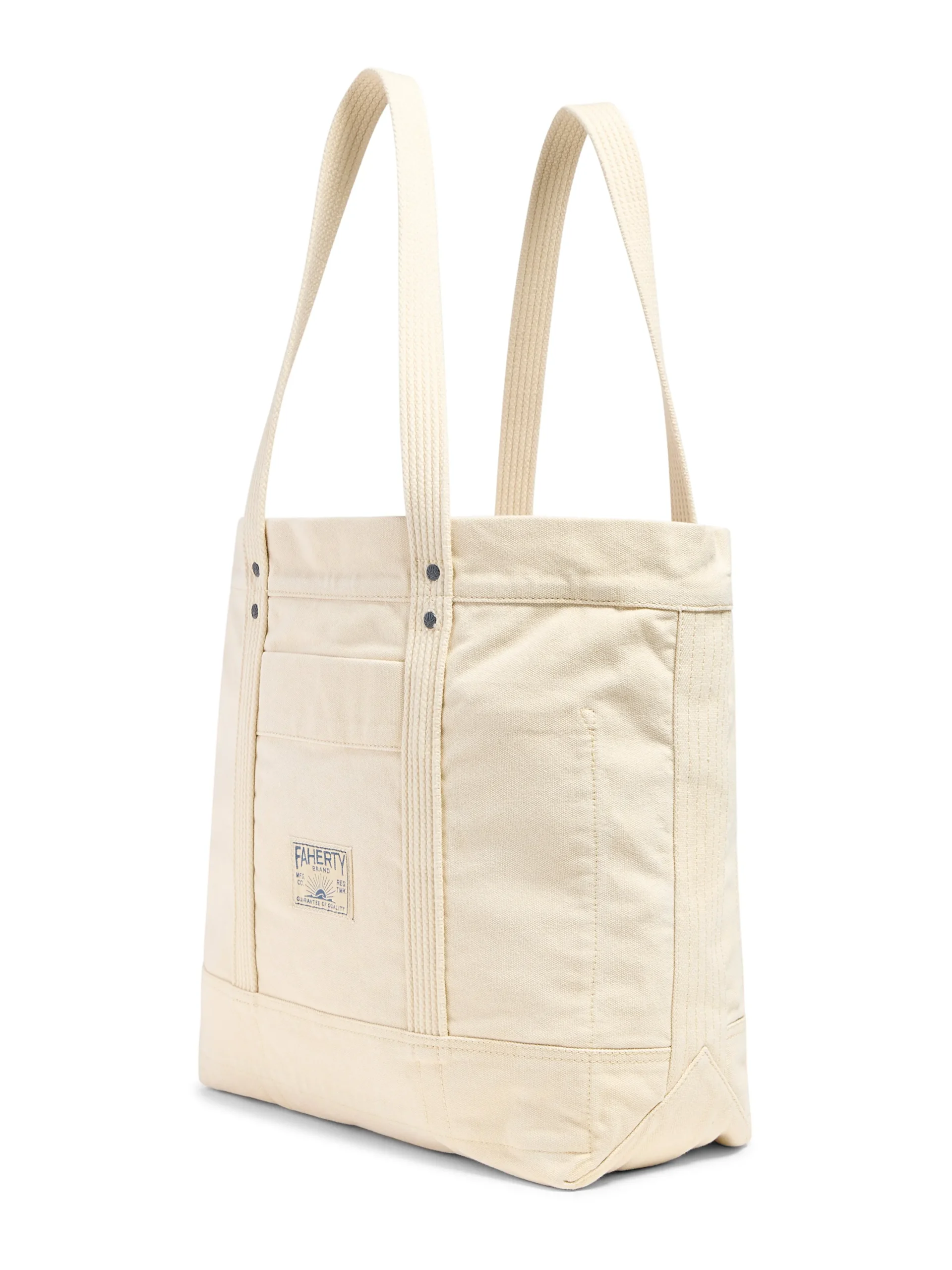 Women Faherty Brand Large Sunwashed Canvas Tote -