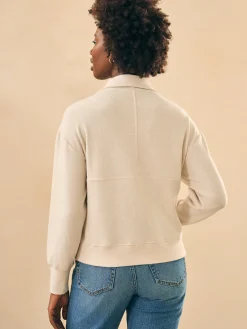 Women Faherty Brand Legend™ Lounge Half Zip Sweatshirt -