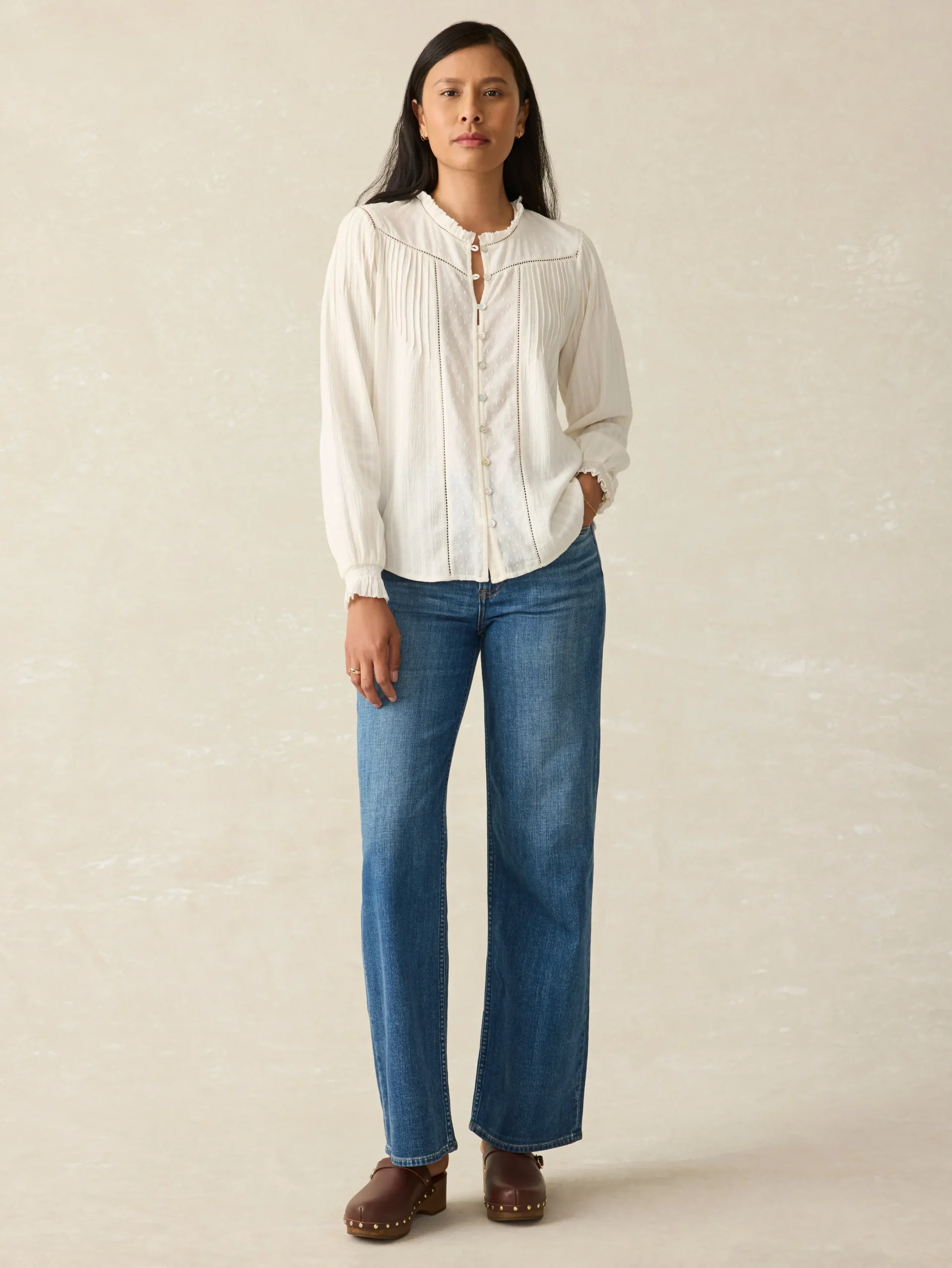 Women Faherty Brand Lily Top -