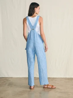 Women Faherty Brand Linen Mechanic Overall -