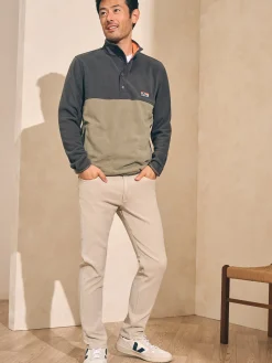 Faherty Brand Low Pile Fleece Popover -