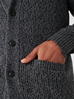 Faherty Brand Marled Cotton Cardigan -