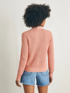 Women Faherty Brand Miramar Linen Cardigan -
