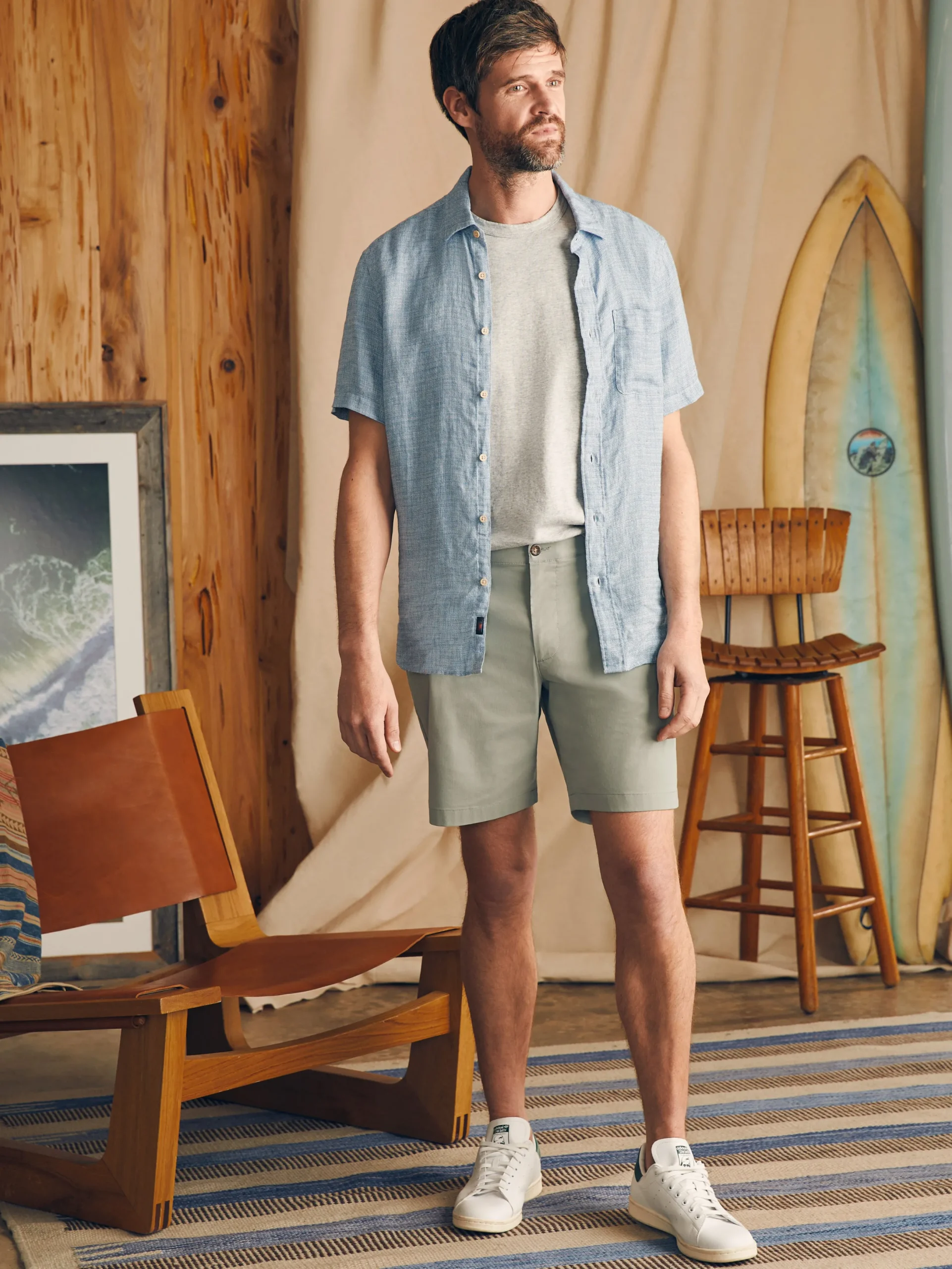 Faherty Brand Movement™ Chino Short (8" Inseam) -
