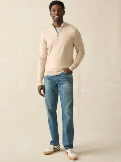 Faherty Brand Movement™ Quarter Zip Sweater (Tall) -