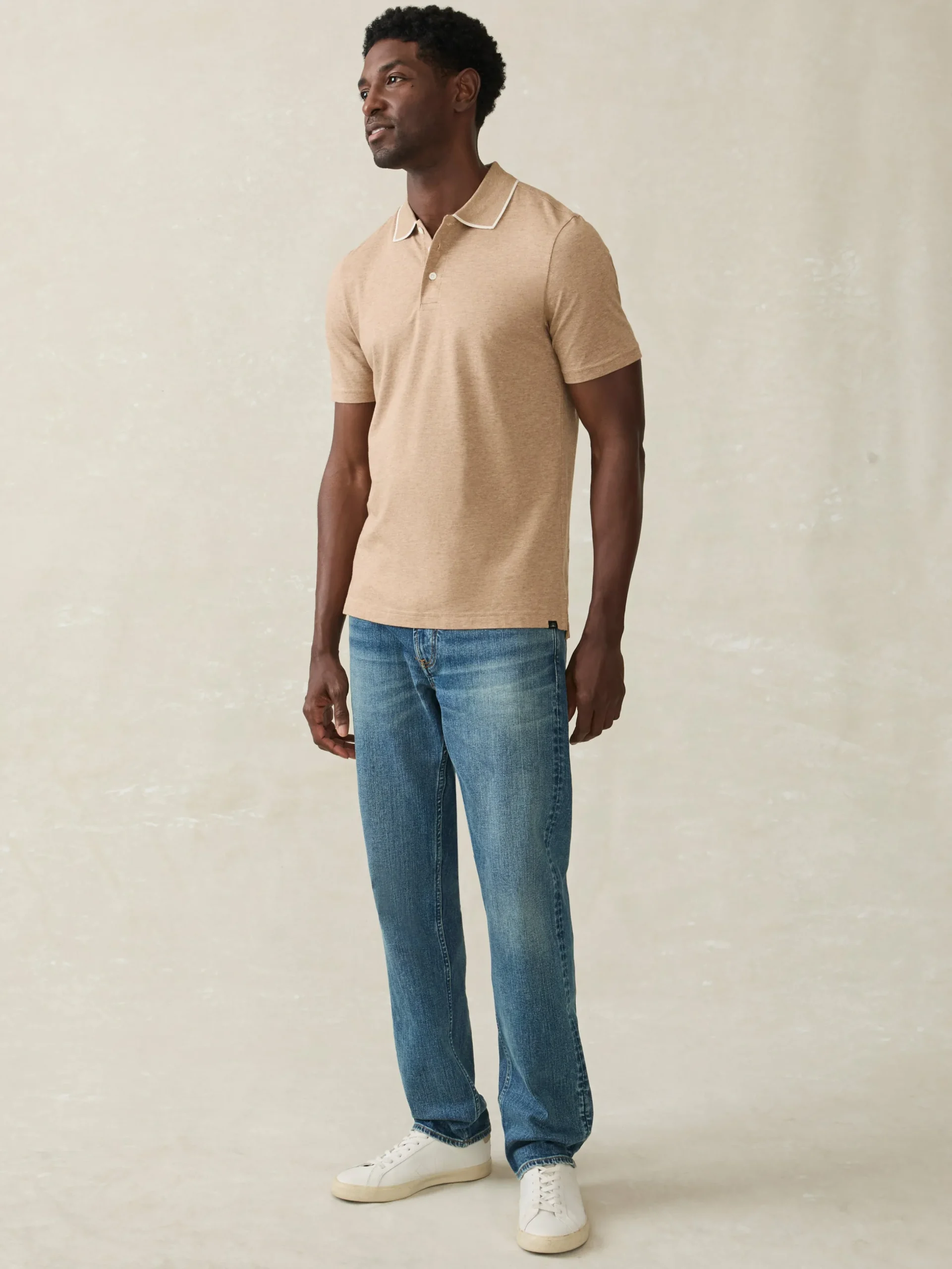 Faherty Brand Movement™ Short-Sleeve Pique Polo Shirt -