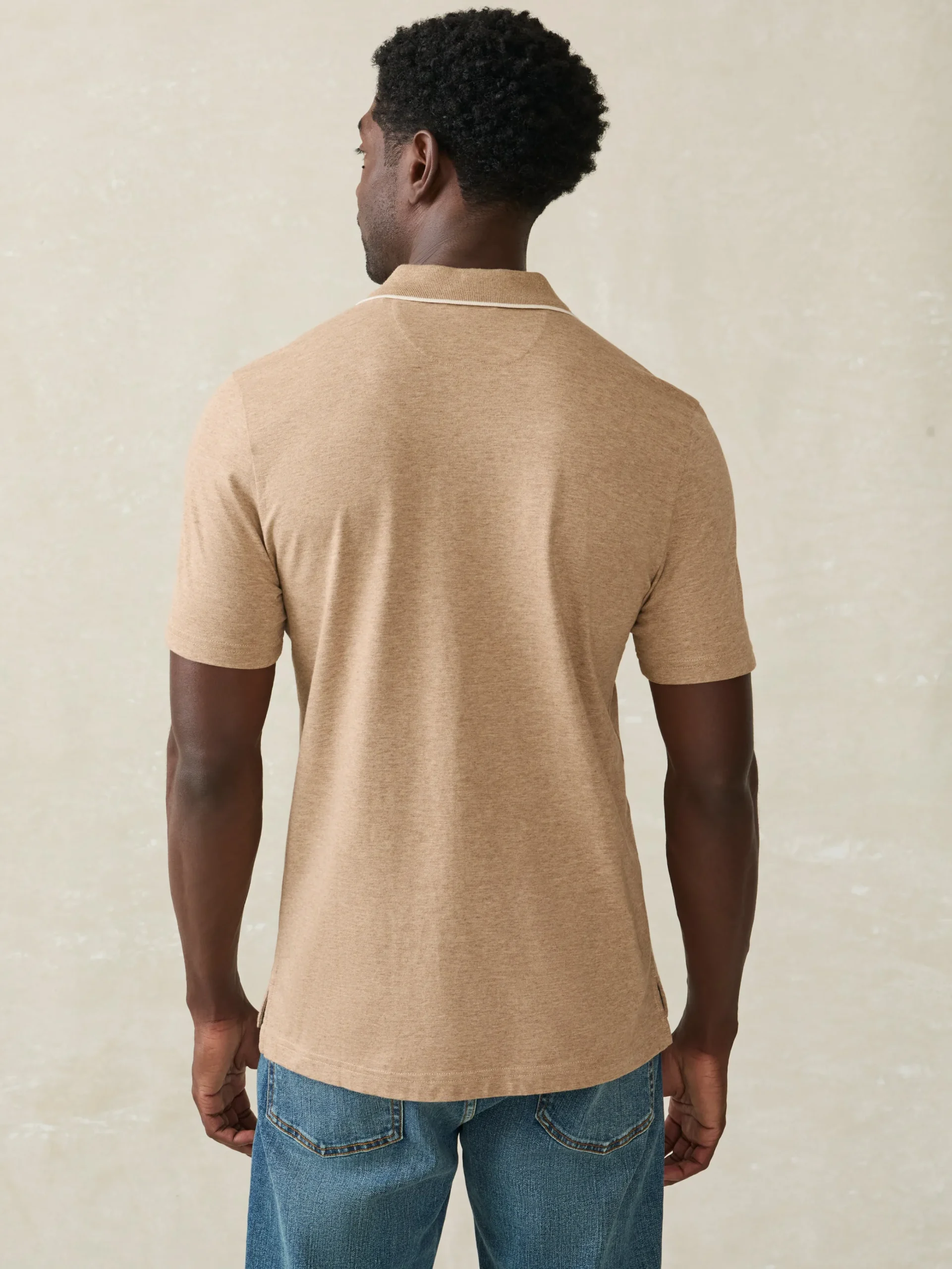 Faherty Brand Movement™ Short-Sleeve Pique Polo Shirt -