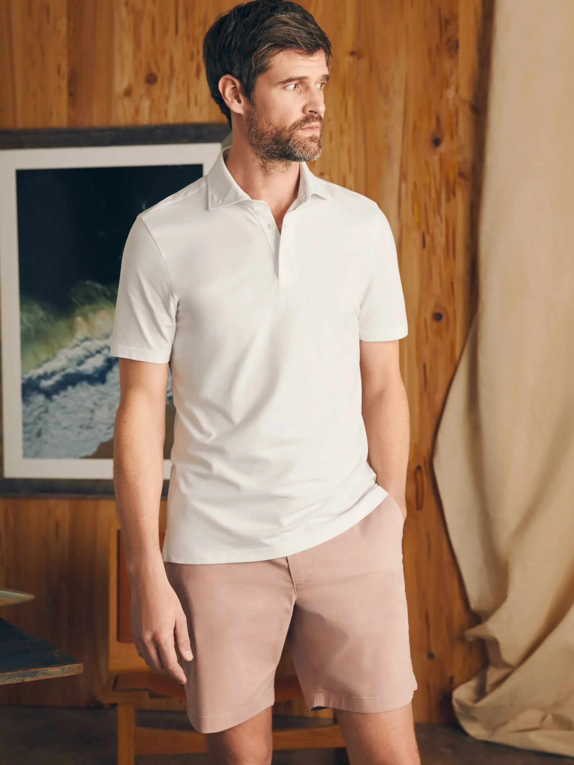 Faherty Brand Movement™ Short-Sleeve Pique Polo Shirt -