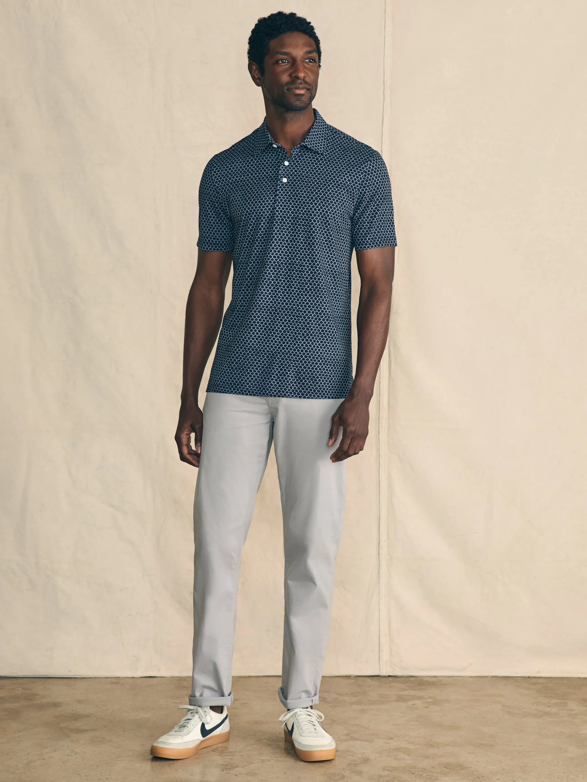 Faherty Brand Movement™ Short-Sleeve Pique Polo Shirt -