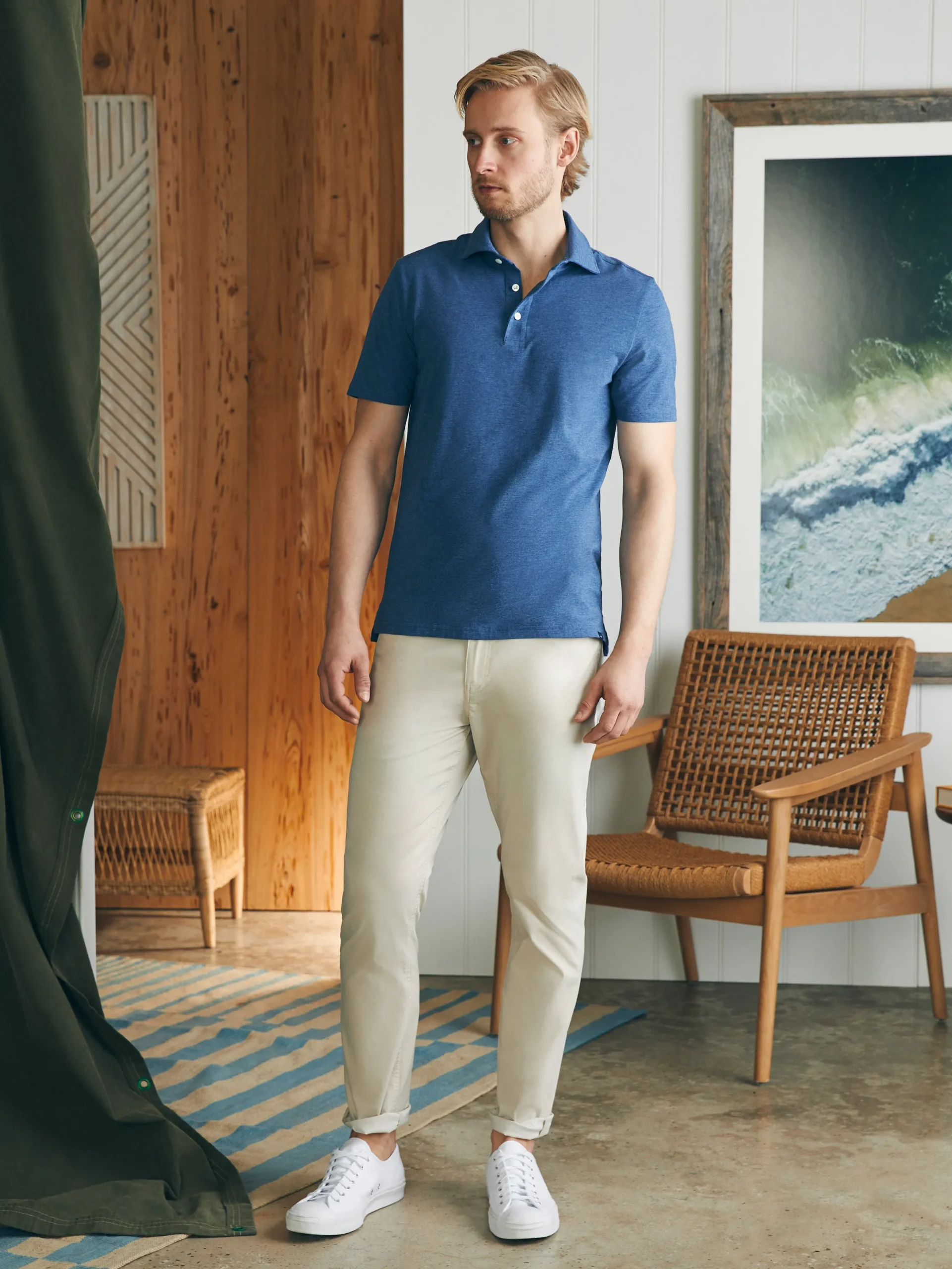 Faherty Brand Movement™ Short-Sleeve Polo Shirt (Tall) -