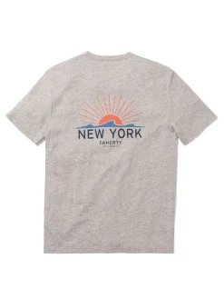 Faherty Brand New York Short-Sleeve Crew T-Shirt -