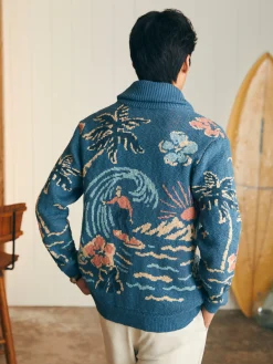 Faherty Brand Offshore Swell Cardigan -