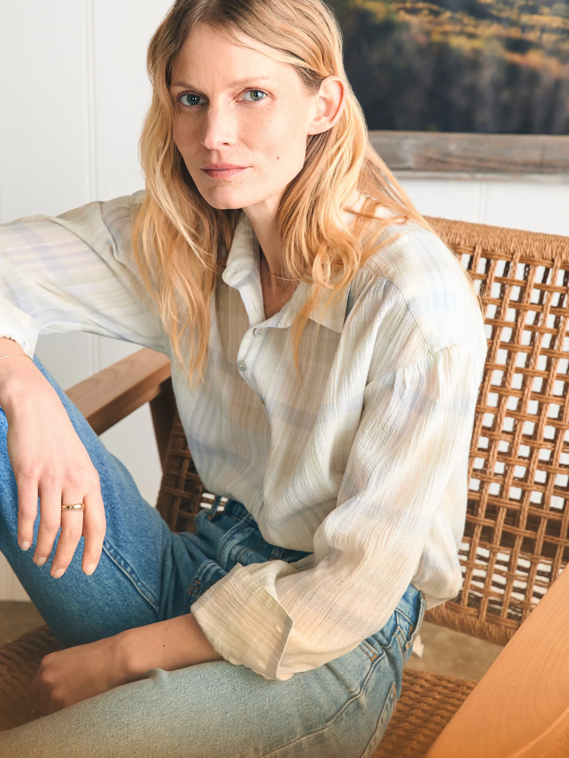 Women Faherty Brand Olli Top -